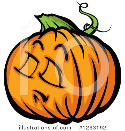Pumpkin Clipart #1263192 by Chromaco