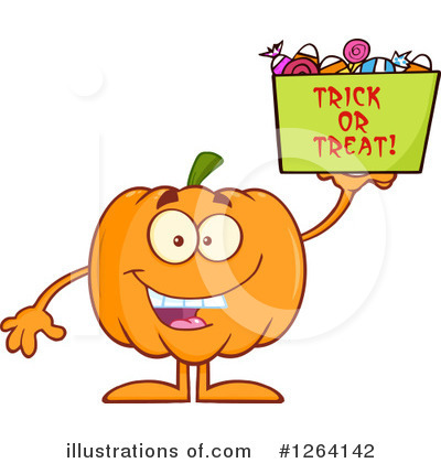 Royalty-Free (RF) Pumpkin Clipart Illustration by Hit Toon - Stock Sample #1264142