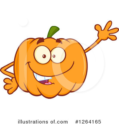 Royalty-Free (RF) Pumpkin Clipart Illustration by Hit Toon - Stock Sample #1264165