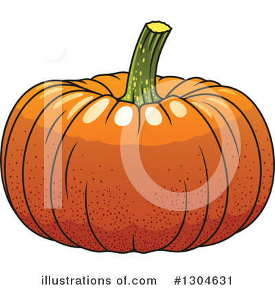 Royalty-Free (RF) Pumpkin Clipart Illustration by Vector Tradition SM - Stock Sample #1304631