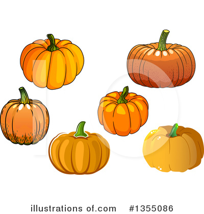 Royalty-Free (RF) Pumpkin Clipart Illustration by Vector Tradition SM - Stock Sample #1355086