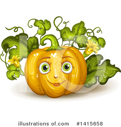 Royalty-Free (RF) Pumpkin Clipart Illustration by merlinul - Stock Sample #1415658