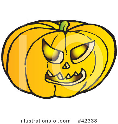 Royalty-Free (RF) Pumpkin Clipart Illustration by Snowy - Stock Sample #42338