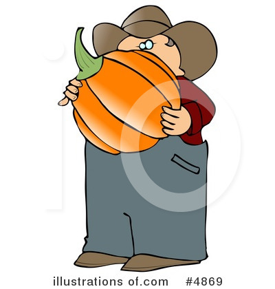 Royalty-Free (RF) Pumpkin Clipart Illustration by djart - Stock Sample #4869