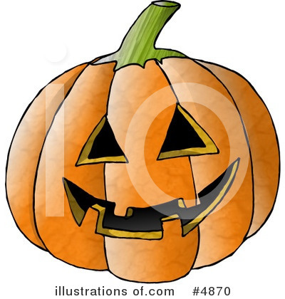 Royalty-Free (RF) Pumpkin Clipart Illustration by djart - Stock Sample #4870