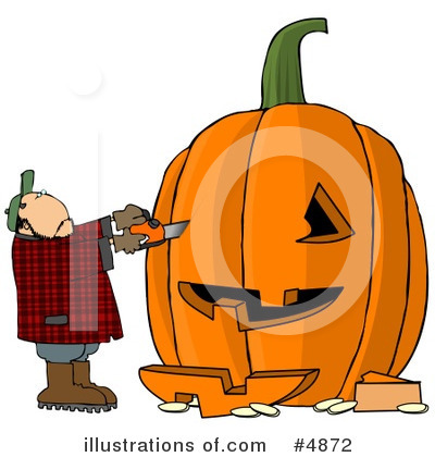 Royalty-Free (RF) Pumpkin Clipart Illustration by djart - Stock Sample #4872