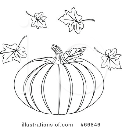 Royalty-Free (RF) Pumpkin Clipart Illustration by Pushkin - Stock Sample #66846