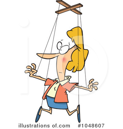 Royalty-Free (RF) Puppet Clipart Illustration by toonaday - Stock Sample #1048607