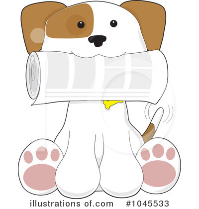 Royalty-Free (RF) Puppy Clipart Illustration by Maria Bell - Stock Sample #1045533