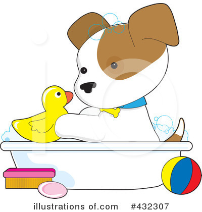 Royalty-Free (RF) Puppy Clipart Illustration by Maria Bell - Stock Sample #432307