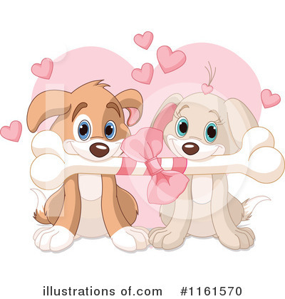 Royalty-Free (RF) Puppy Love Clipart Illustration by Pushkin - Stock Sample #1161570