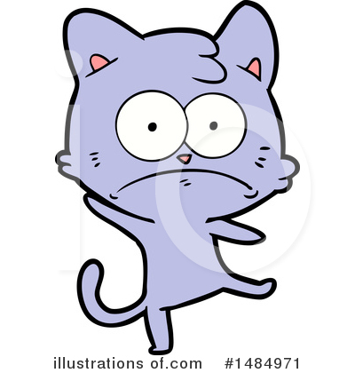 Royalty-Free (RF) Purple Cat Clipart Illustration by lineartestpilot - Stock Sample #1484971