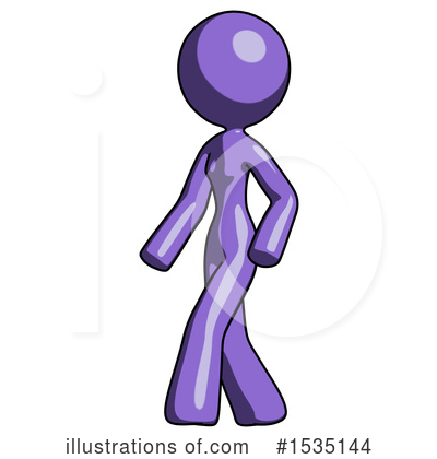 Royalty-Free (RF) Purple Design Mascot Clipart Illustration by Leo Blanchette - Stock Sample #1535144
