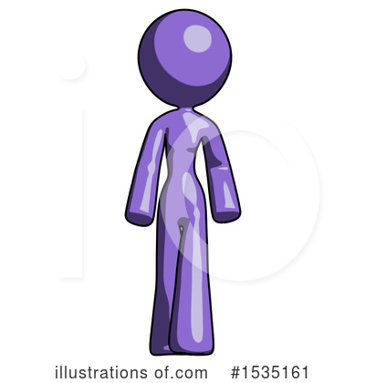 Royalty-Free (RF) Purple Design Mascot Clipart Illustration by Leo Blanchette - Stock Sample #1535161