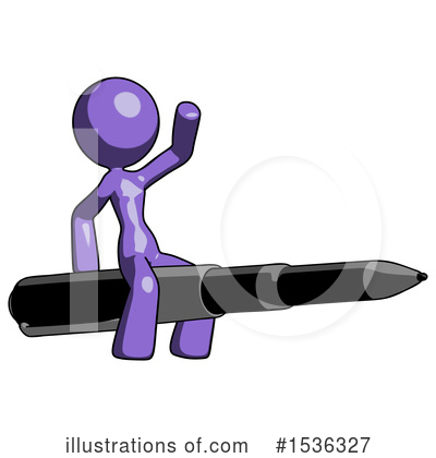 Royalty-Free (RF) Purple Design Mascot Clipart Illustration by Leo Blanchette - Stock Sample #1536327