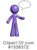 Purple Design Mascot Clipart #1536372 by Leo Blanchette