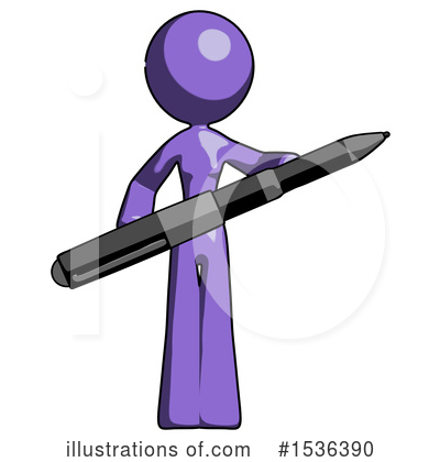 Royalty-Free (RF) Purple Design Mascot Clipart Illustration by Leo Blanchette - Stock Sample #1536390