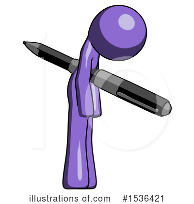Royalty-Free (RF) Purple Design Mascot Clipart Illustration by Leo Blanchette - Stock Sample #1536421