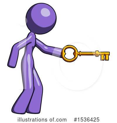 Royalty-Free (RF) Purple Design Mascot Clipart Illustration by Leo Blanchette - Stock Sample #1536425