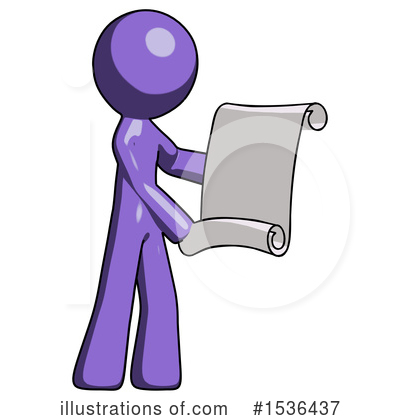 Royalty-Free (RF) Purple Design Mascot Clipart Illustration by Leo Blanchette - Stock Sample #1536437