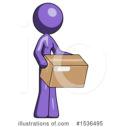 Royalty-Free (RF) Purple Design Mascot Clipart Illustration by Leo Blanchette - Stock Sample #1536495