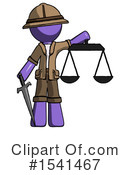 Purple Design Mascot Clipart #1541467 by Leo Blanchette