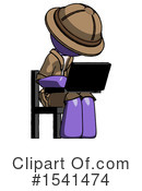 Purple Design Mascot Clipart #1541474 by Leo Blanchette