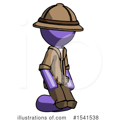 Royalty-Free (RF) Purple Design Mascot Clipart Illustration by Leo Blanchette - Stock Sample #1541538