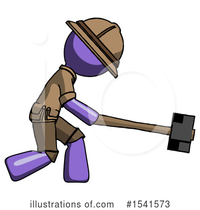 Royalty-Free (RF) Purple Design Mascot Clipart Illustration by Leo Blanchette - Stock Sample #1541573