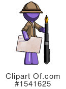 Purple Design Mascot Clipart #1541625 by Leo Blanchette