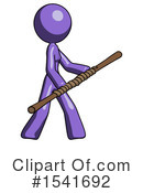 Purple Design Mascot Clipart #1541692 by Leo Blanchette
