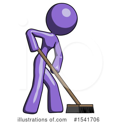 Royalty-Free (RF) Purple Design Mascot Clipart Illustration by Leo Blanchette - Stock Sample #1541706