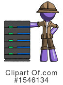 Purple Design Mascot Clipart #1546134 by Leo Blanchette