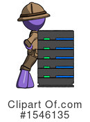 Purple Design Mascot Clipart #1546135 by Leo Blanchette