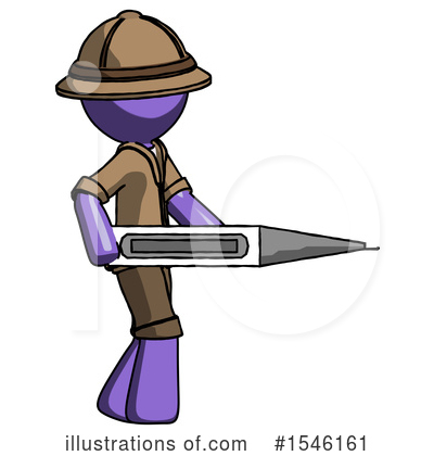 Royalty-Free (RF) Purple Design Mascot Clipart Illustration by Leo Blanchette - Stock Sample #1546161