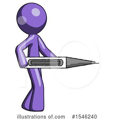 Royalty-Free (RF) Purple Design Mascot Clipart Illustration by Leo Blanchette - Stock Sample #1546240