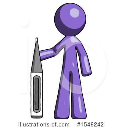 Royalty-Free (RF) Purple Design Mascot Clipart Illustration by Leo Blanchette - Stock Sample #1546242
