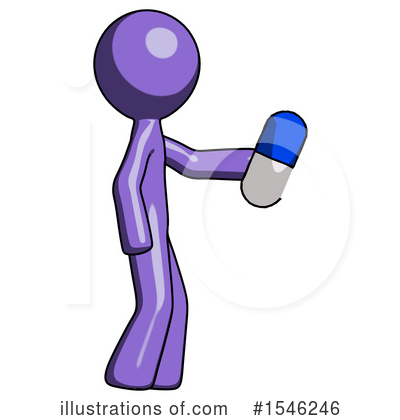 Royalty-Free (RF) Purple Design Mascot Clipart Illustration by Leo Blanchette - Stock Sample #1546246