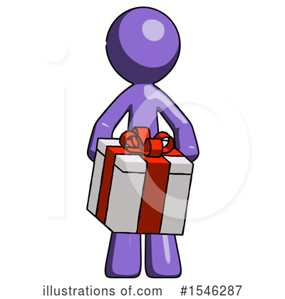 Royalty-Free (RF) Purple Design Mascot Clipart Illustration by Leo Blanchette - Stock Sample #1546287