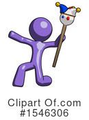 Purple Design Mascot Clipart #1546306 by Leo Blanchette