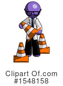Purple Design Mascot Clipart #1548158 by Leo Blanchette