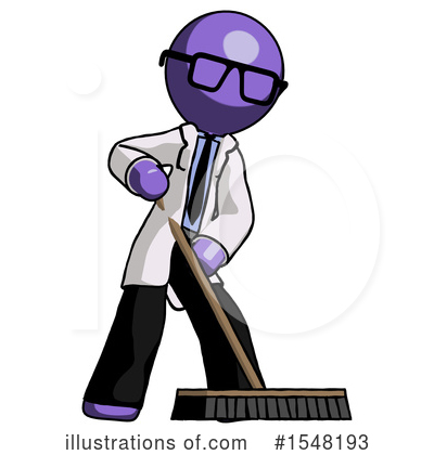Royalty-Free (RF) Purple Design Mascot Clipart Illustration by Leo Blanchette - Stock Sample #1548193