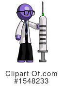 Purple Design Mascot Clipart #1548233 by Leo Blanchette
