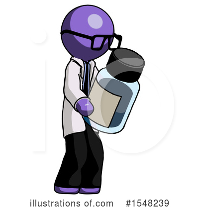 Royalty-Free (RF) Purple Design Mascot Clipart Illustration by Leo Blanchette - Stock Sample #1548239