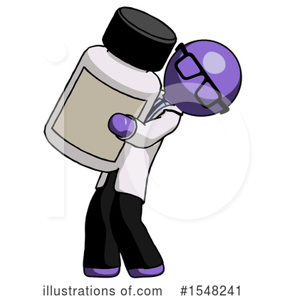 Royalty-Free (RF) Purple Design Mascot Clipart Illustration by Leo Blanchette - Stock Sample #1548241