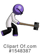 Purple Design Mascot Clipart #1548387 by Leo Blanchette
