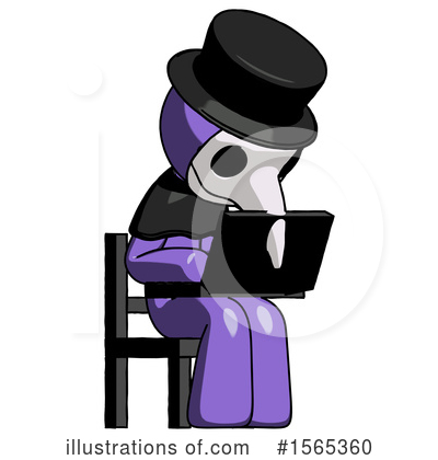 Royalty-Free (RF) Purple Design Mascot Clipart Illustration by Leo Blanchette - Stock Sample #1565360