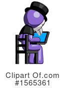 Purple Design Mascot Clipart #1565361 by Leo Blanchette