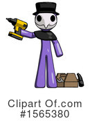 Purple Design Mascot Clipart #1565380 by Leo Blanchette