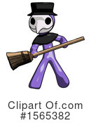 Purple Design Mascot Clipart #1565382 by Leo Blanchette